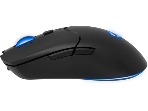 Speedlink Velox - Wireless RGB Gaming Maus kabellos mit Akku wiederaufladbar USB-C, 4800dpi, programmierbar, leicht, PixArt PAW3212, 2.4G USB-A Nano Empfänger, farbige LED Beleuchtung, schwarz thumbnail 3