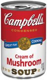 Campbell's Cream Of Mushroom Soup 10.5 ounce Cans (Pack of 4)