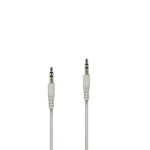 Universal White Color 3.5mm Auxiliary Stereo Mini Port Aux Audio Extension Cable For Samsung Galaxy Note i717 LTE