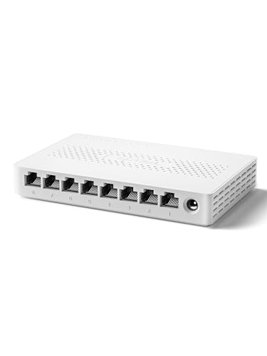 Tenda 2.5 Gbit LAN Switch 8-Port 2.5 Gigabit Unmanaged Netzwerk Switch Weiß
