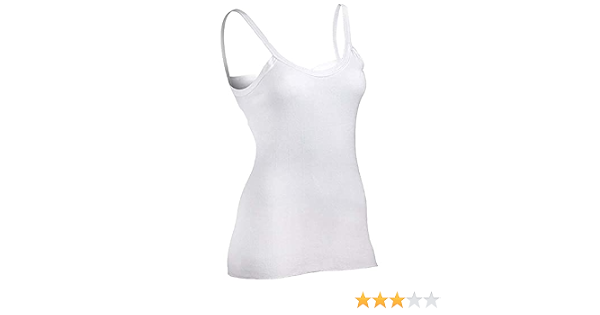 Cotton Tank Undershirt White at Amazon 