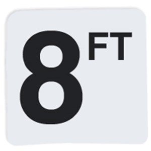 Vinyl Swimming Pool Depth Marker - 8 Ft.