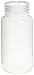 Nalgene 2189-0008 Wide-Mouth Lab Sample Bottle, HDPE, Economy, 250mL (Case of 72)