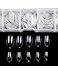 BTArtbox Clear Nail Tips Presson Nails Short 500pcs Full Cover Acrylic Oval Nails Round Nails 10 Sizes With Box (CLEAR)