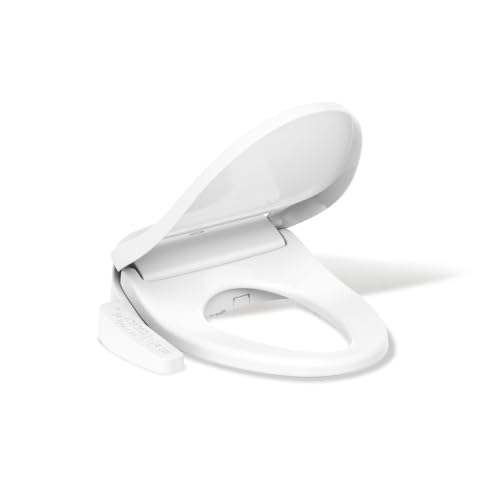 Kohler PureWash E580 Elongated Bidet Toilet Seat, White, Quiet-Close Lid Prevents Slamming,...