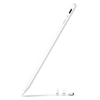 Metapen Pencil A8 for Apple iPad 2018-2025, (2X Faster Charge), Tilt Sensitivity, Pixel Precision, Stylus Pen for iPad 11/10/9/8/7/6th Gen, Pro 12.9/11/13-inch M4, Air 3/4/5/M2/M3, Mini 5/6th, White