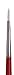 da Vinci Hog Bristle Series 7423 Maestro 2 Artist Paint Brush, Filbert with European Sizing, Size 1