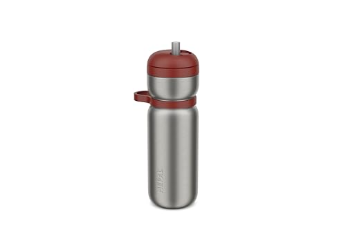 Mepal Insulated Bottle Twist Sport, Leakproof, No Tilt Needed, Vacuum Insulated, 6h Warm, 10h Cold, Water Bottle, 600 ml, Mountain red