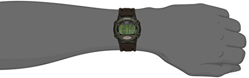 Timex Men's T48042 Expedition Full-Size Digital CAT Brown Mixed Material Strap Watch