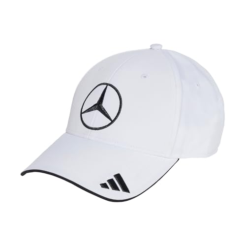 adidas Unisex Mercedes - AMG Petronas Formula ONE Team Driver Cap, White/Black, S