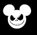 MR.CI Jack Skellington Mickey Vinyl Decal Sticker|Cars Trucks Vans Walls Laptops Cups|White|5.5 In|KCD838