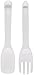 OXO Good Grips 2-in-1 Salad Servers,White