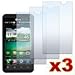 3 Pack Premium Crystal Clear LCD Screen Protectors for LG Optimus 3D P920/Thrill P925