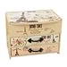 2 Layers Eiffel Tower Unique Wooden Jewelry Box Case Trinket Box Multipurpose Storage Boxes Drawer Storage Cabinet