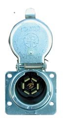 Pollak 12-703p 7-Way Rv Connectr Metal Skt