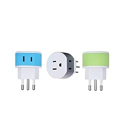 OREI Brazil Travel Plug Adapter with 2 USA Inputs