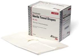 Pro Advantage N207105 Fenestrated Towel Drape, 3" Opening, 18" x 26", Folded to 4 1/2" x 6 1/2", Latex Free (LF) (Pack of 300)