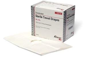 PROADVANTAGE Pro Advantage N207105 Fenestrated Towel Drape, 3" Opening, 18" x 26", Folded to 4 1/2" x 6 1/2", Latex Free (LF) (Pack of 300)