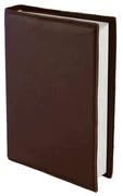 Leather Bible Cover, Brown, Large by Genuine Leather