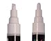 Premium White Liquid Chalk Marker Dual tip Reversible Pens by PICTONITE 2 Pack 6mm Fine Nib Perfect for Kids Art Bistro Boards Glass