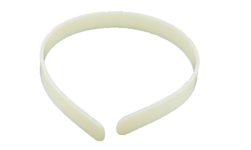 Trimweaver 12-Piece 14mm Non Tapered Plastic Headbands for Craft, 1/2-Inch