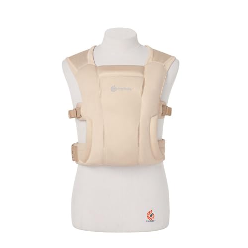 Ergobaby Embrace Soft Air Mesh Baby Carrier for Newborns Starting from Birth, Ergonomic 2-Position Belly Carrier Front Carrier, Cream