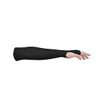 Magid-Cut-Resistant-Protective-Arm-Sleeves-100-Kevlar-Knit-22-Double-Layered-Cut-Resistant-Sleeve-with-Thumb-Slot-Cut-Level-4-Fire-Resistant-22-Length-Black-1-Sleeve