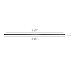 Amazon Basics Adjustable Curtain Rods for