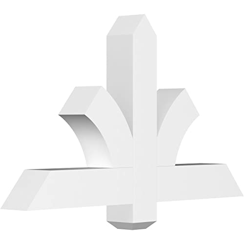Ekena Millwork GBP036X21X0404RED00 Redmond Architectural Grade PVC Gable Bracke…