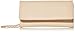 Ferrara Women's Faux Saffiano Bifold Cross Body Clutch Wallet, Beige, Regular