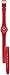 Swatch LR124 bitter cranberry red dial red silicone strap women watch NEW