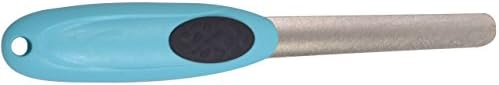 Pet Nail file for small medium dog puppy cats &amp; small animals. U curve stainless steel finishing file. Ergonomic for firm grip. Keep paws clean &amp; healthy. Professional grooming tool from Ebelyn.