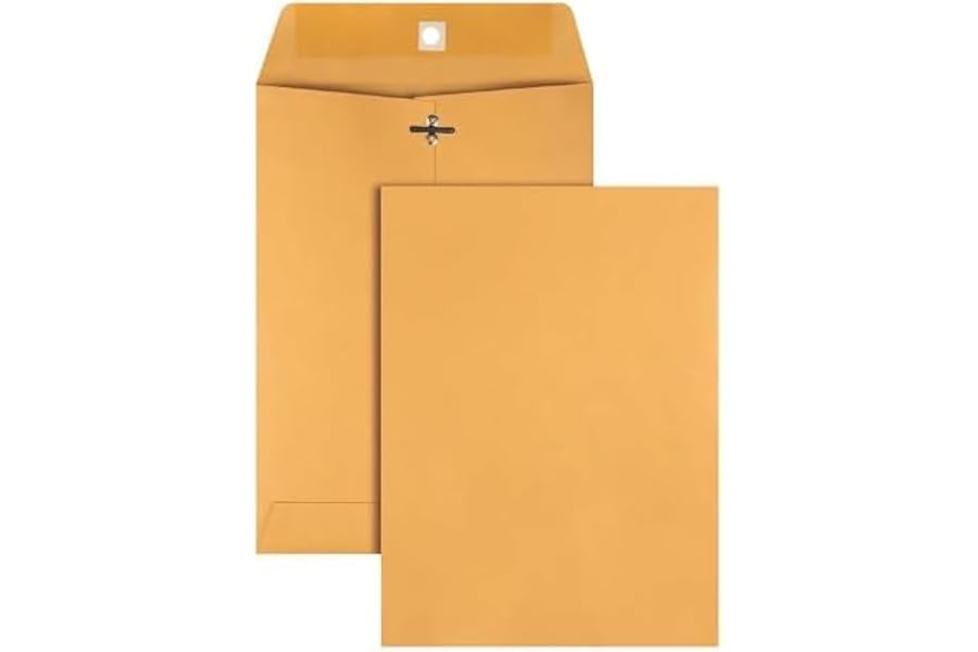 FAOGO Clasp Envelopes, 10 Large 9 x 12 Envelopes for Mailing Photos and Documents, Handheld Cordless High Power Portable for Home 1