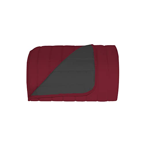 Italian Bed Linen Elegant Doubleface Auto Sitz Bezug bordeaux/dunkel grau, Mikrofaser, 130x140cm