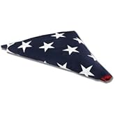 Pre Folded Premium American Flag, MADE IN THE USA fully Embordered Stars and Sewn Stripes, Folded by Veterans and will fit perfectly for a military flag display case (3 ft x 5ft flag) - Not Burial Flag