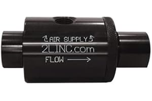 2L inc. 3/8" NPT Air Venturi Vacuum Generator Pump (Anodized Aluminum) with .375" (9.5 mm) Bore Diameter