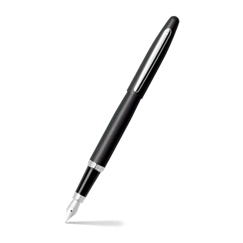 Sheaffer VFM Strobe Silver Fountain Pen with Chrome