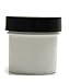 Clear 8 oz Plastic Jars with Black Lids (6 pk) with Sample Jar - PET Round Refillable Containers