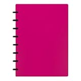 TUL Custom Note-Taking System Discbound Notebook, Junior Size, Poly Cover, Pink