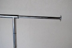 Collapsible/Folding Rolling Clothing/ Garment Rack Salesman's Rack - Thumbnail 2