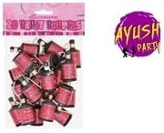Ayush party Pink Foil Birthday Holographic Poppers pack of 20
