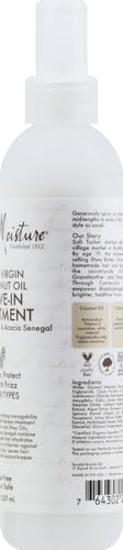 SHEA MOISTURE 100 PERCENT VIRGIN COCONUT OIL LEAVE-IN TREATMENT, 8 OUNCE