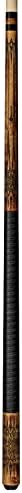 Rawhyde Birds-Eye with Laser-Etched Diamond Spears Stacked Leather Wrap &amp; Technology Shaft Pool Cue, 20.5 oz