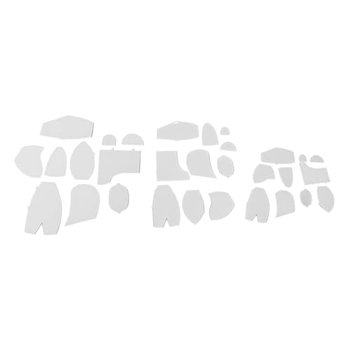 Zerodis Memory Bear Template Ruler Set, 30 Pcs Memory Bear Sewing Patterns Template Acrylic Quilting Template Cutting Set for Sewing Bear Pattern Template Home Sewing Art Craft