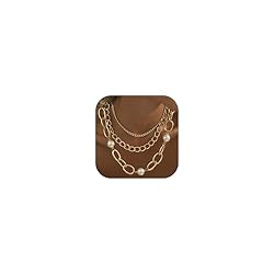 Pearl Necklace Gold Chain Necklace Layered Gold