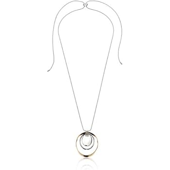 nine west tri tone necklace