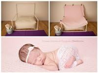 STARTER SET #5 ~ Rectangulum Poser W/ PVC Backdrop stand ~ NEWBORN PHOTO PROP