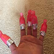 10Pcs Plastic Acrylic Nail Art Polish Remover Wrap Cleaner Superior Gel nail clips Cap Tool - Thumbnail 3