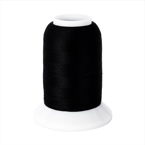 YLI Threads Woolly Nylon – Serger Thread for Stretch & Knit Fabrics – Black