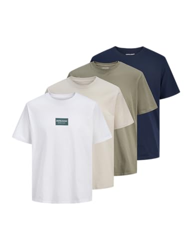 Jjfrank Tee Ss Crew Neck 4Pk Mp